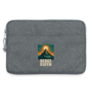 Berge rufen am Gipfel - Laptoptasche 13" - Grau meliert - Vorne