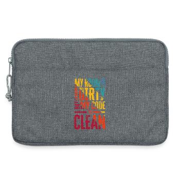 Ingénieur logiciel drôle Programmeur - Sacoche pour ordinateur portable 13 pouces - gris chiné - Devant