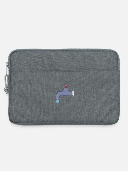 Pixel Faucet Drop - Laptop bag 13" - heather grey