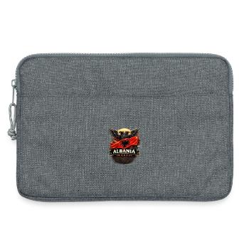 Albanien Adlerflagge  - Laptoptasche 13" - Grau meliert - Vorne