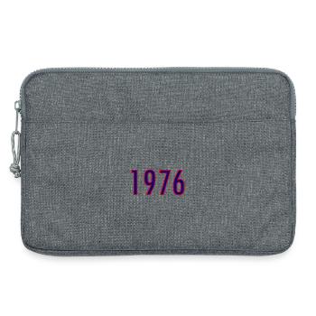 Jahreszahl 1976 Neonstil - Laptoptasche 13" - Grau meliert - Vorne