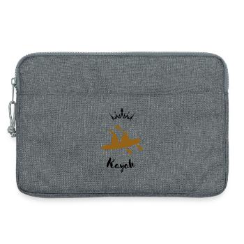 Duo im Kajak - Laptoptasche 13" - Grau meliert - Vorne
