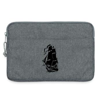 Segelschiff - Laptoptasche 13" - Grau meliert - Vorne
