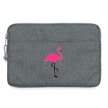 Flamingo Sommer Sonne Strand - Laptoptasche 13" - Grau meliert - Vorne