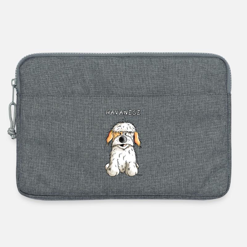 Lustiger Havaneser - Laptoptasche 13" - Grau meliert