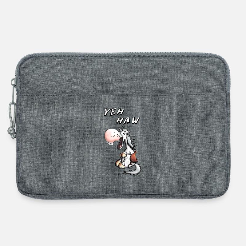 Yeh Haw Pferdchen - Laptoptasche 13" - Grau meliert