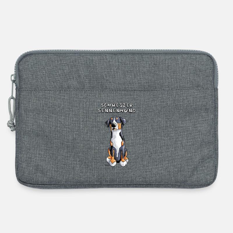 Schweizer Sennenhund - Laptoptasche 13" - Grau meliert