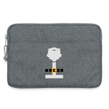 Santa suit and beard - Sacoche pour ordinateur portable 13 pouces - gris chiné - Devant