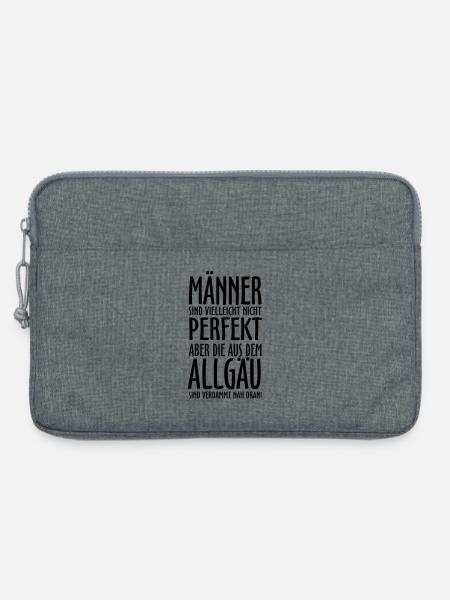 Männer aus dem Allgäu - Laptoptasche 13" - Grau meliert