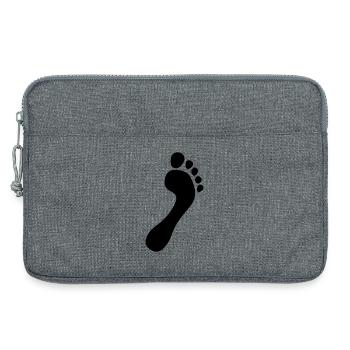 natural runners barfuss flaeche 2023 - Laptoptasche 13" - Grau meliert - Vorne