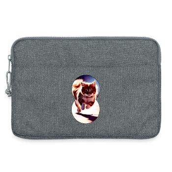 Running cat 8 - Sacoche pour ordinateur portable 13 pouces - gris chiné - Devant