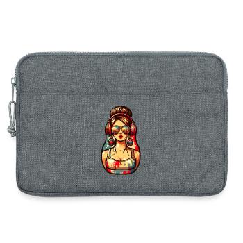 Russian Matryoshka Music Russia Russian - Laptop bag 13" - heather grey - Front