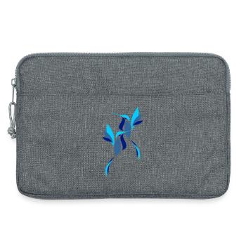Blue Bird - Laptop bag 13" - heather grey - Front