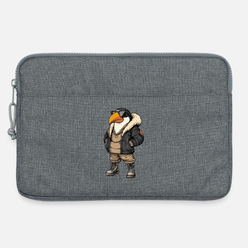 Tukan Vogel Cool Winter - Laptoptasche 13" - Grau meliert