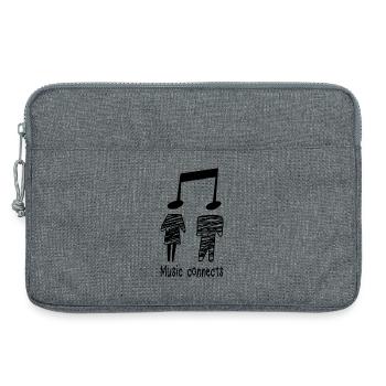 Music Musician Music Teacher Saying Gift Sheet Music - Laptop bag 13" - heather grey - Front
