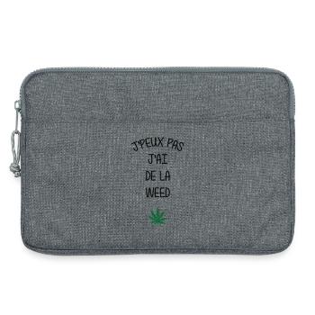 I can't, I have weed! - Laptop bag 13" - heather grey - Front