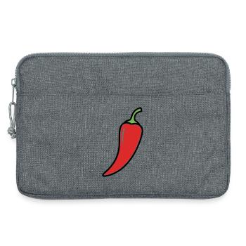 Chili Pepper Hot Comic - Laptop bag 13" - heather grey - Front