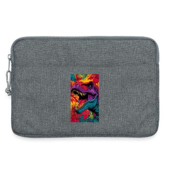 dinosaure - Sacoche pour ordinateur portable 13 pouces - gris chiné - Devant