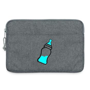 Baby bottle - Laptop bag 13" - heather grey - Front