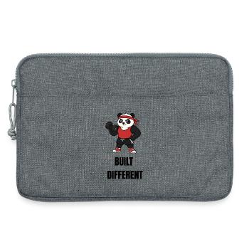 built different - Laptop bag 13" - heather grey - Front