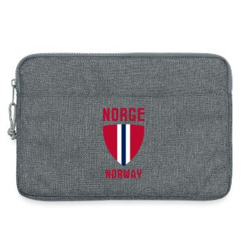 Norge – Norwegen - Laptoptasche 13" - Grau meliert - Vorne