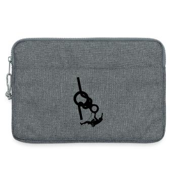 klettern bouldern felsklettern berge Bergsport - Laptoptasche 13" - Grau meliert - Vorne