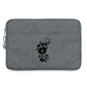 floral flower blumen sommer - Sacoche pour ordinateur portable 13 pouces - gris chiné - Devant