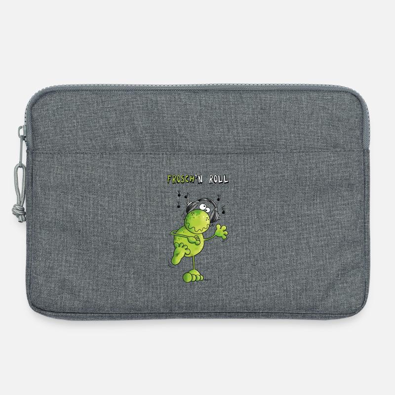 Frosch n' Roll - Laptoptasche 13" - Grau meliert