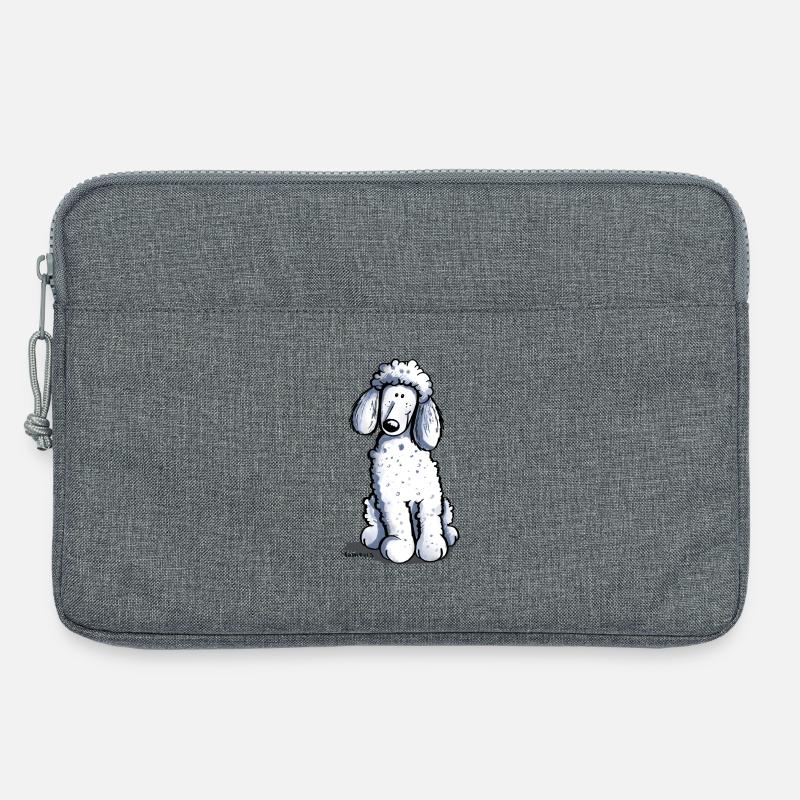 Kleiner Pudel - Laptoptasche 13" - Grau meliert