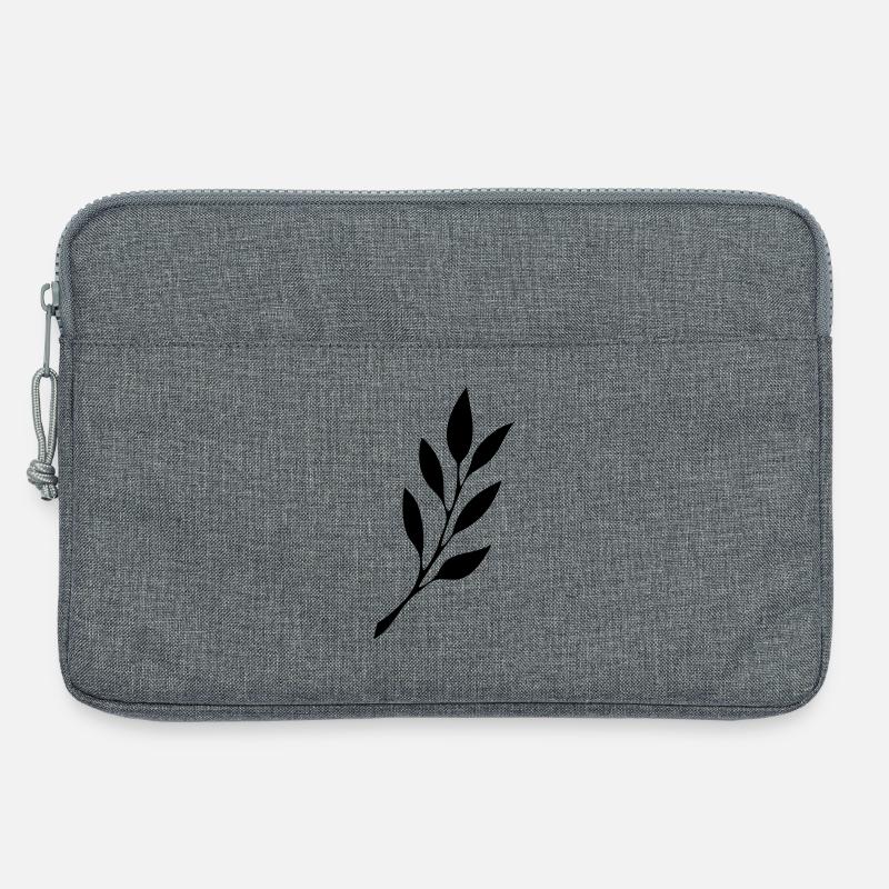 fruehmorgens Tattoo Logo schwarz - Laptoptasche 13" - Grau meliert