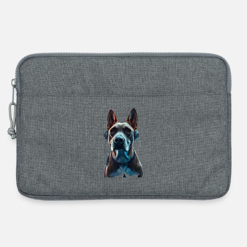 Doggo DJ - Laptoptasche 13" - Grau meliert