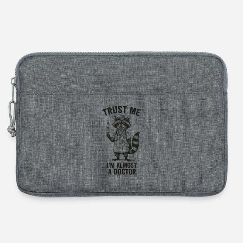 Glaub mir, ich bin fast ein Arzt - Laptoptasche 13" - Grau meliert