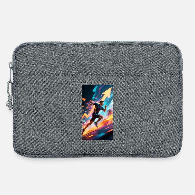 keep moving - Laptop bag 13" - heather grey