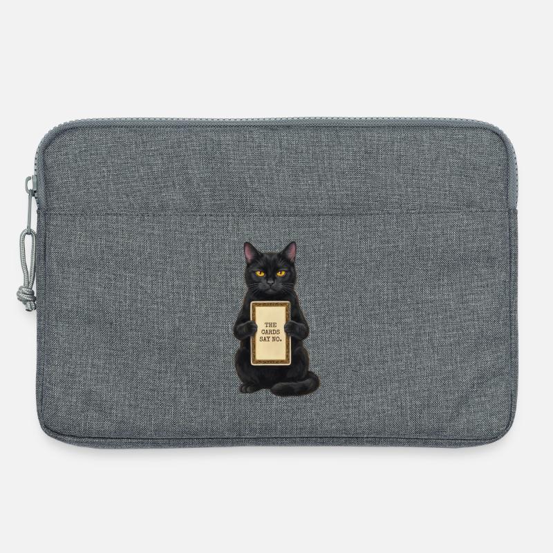 Die Karten sagen, keine Katze - Laptoptasche 13" - Grau meliert