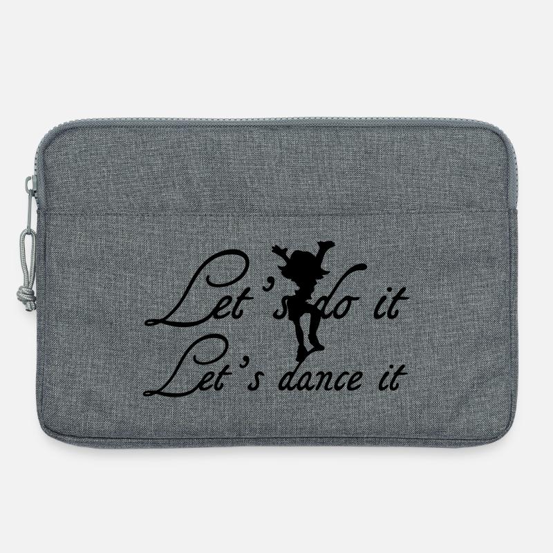 Let's dance it Geschenk - Laptoptasche 13" - Grau meliert