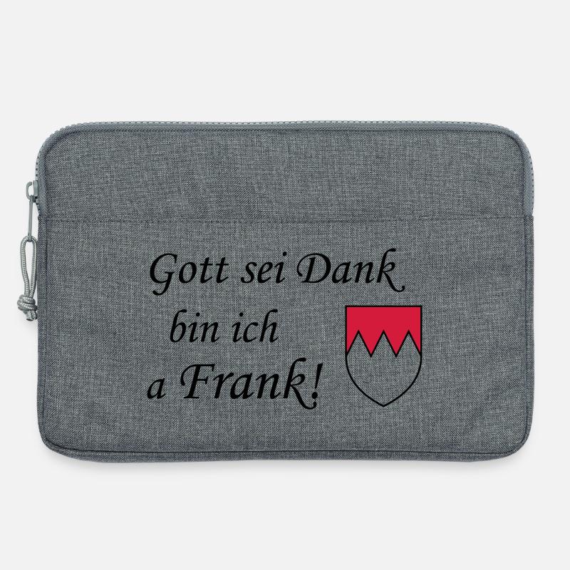 Gott sei dank Frank - Laptoptasche 13" - Grau meliert