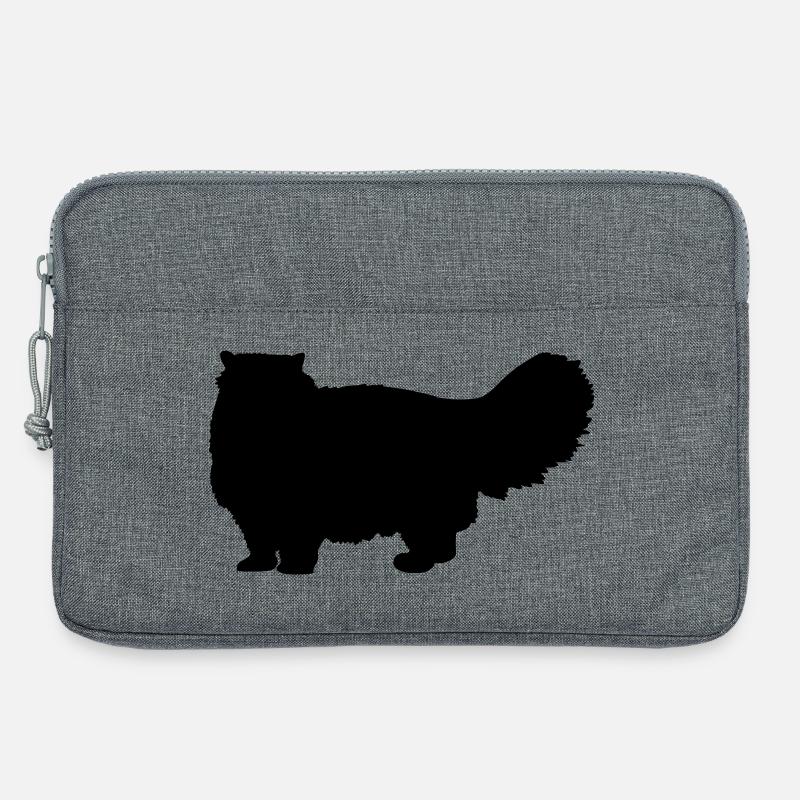Chat persan - Sacoche pour ordinateur portable 13 pouces - gris chiné