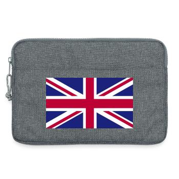 Great Britain National Flag - Laptop bag 13" - heather grey - Front