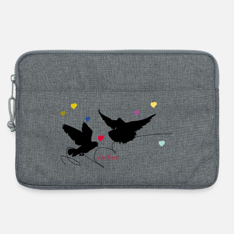 Turteltauben - Laptoptasche 13" - Grau meliert