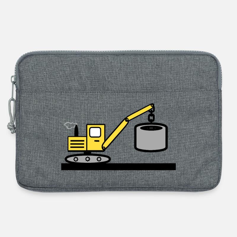 Bagger - Laptoptasche 13" - Grau meliert