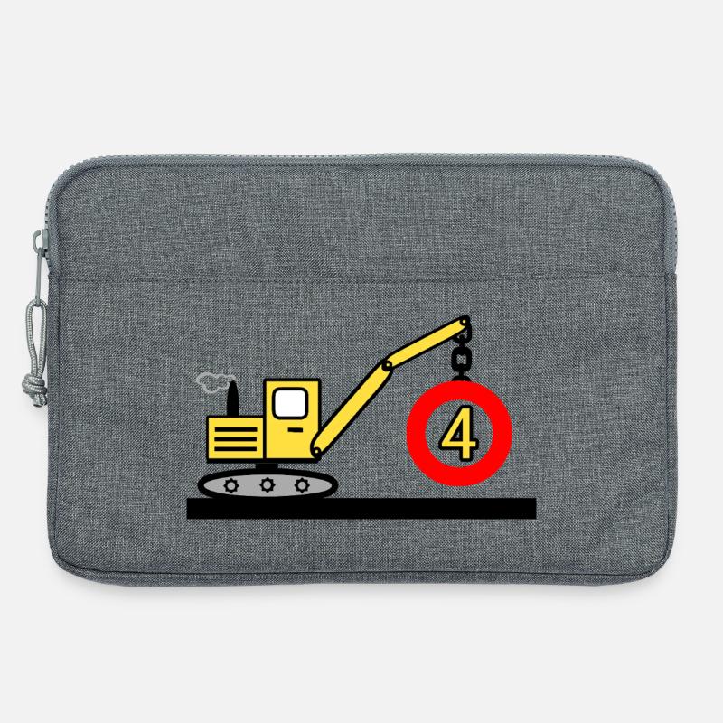 Bagger - Laptoptasche 13" - Grau meliert