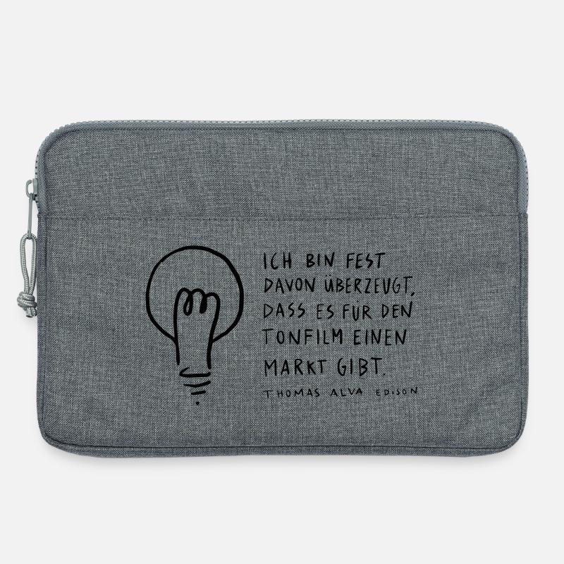 Thomas Edison - Laptoptasche 13" - Grau meliert