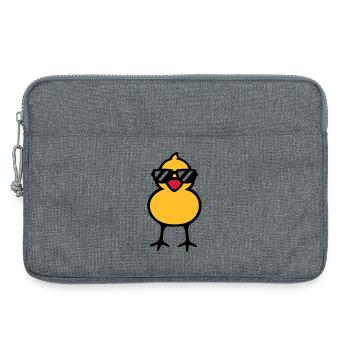 cool chick (rd) - Laptop bag 13" - heather grey - Front
