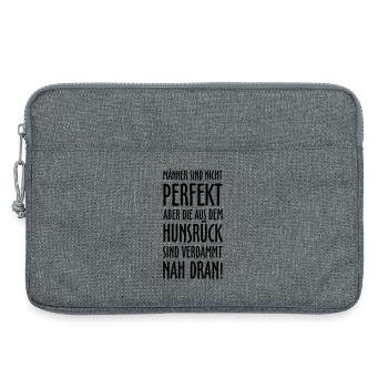 Die Männer aus dem Hunsrück - Laptoptasche 13" - Grau meliert - Vorne
