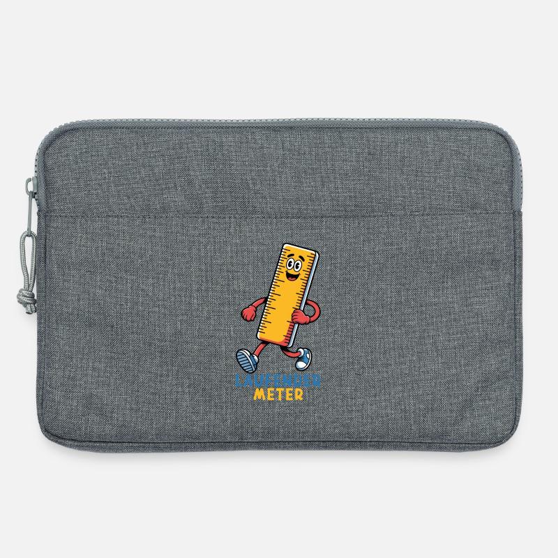 Laufender Meter - Laptoptasche 13" - Grau meliert