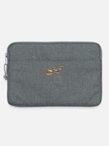 Golden Shapes - Laptoptasche 13" - Grau meliert