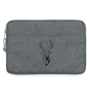 Hirsch - Laptoptasche 13" - Grau meliert - Vorne