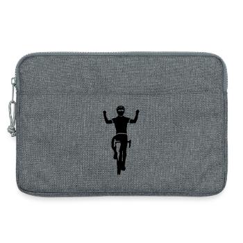 Rennrad - Laptoptasche 13" - Grau meliert - Vorne