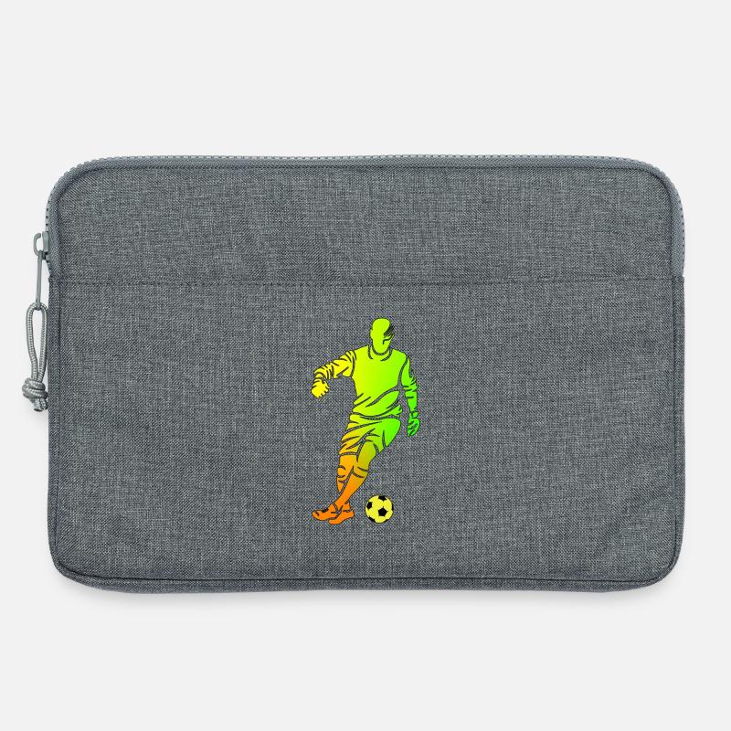 Fußball - Laptoptasche 13" - Grau meliert
