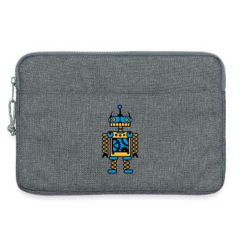 Ein Roboter mit Zahnräder - Laptoptasche 13" - Grau meliert - Vorne